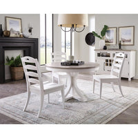 Riverside Cora Ladderback Dining Side Chair – Cloud White