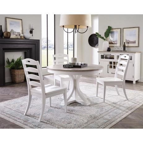 Riverside Cora Ladderback Dining Side Chair – Cloud White