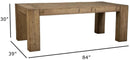 Maxwell 84” Rectangular Reclaimed Pine Dining Table