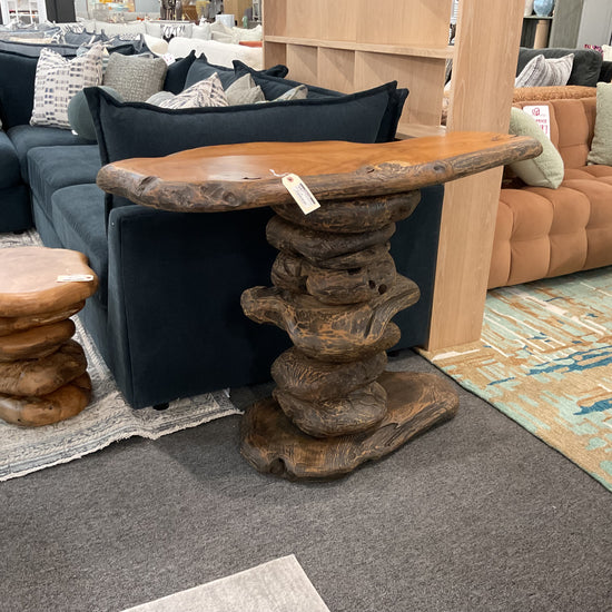 Woodbrook Designs Cambira Live Edge Console Table – Natural Wood