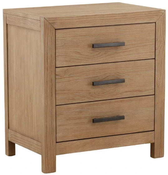 Emmalyn 3-Drawer Nightstand – Light Warm Wash