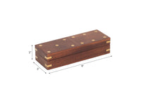 Wood Dominoes Set with Storage Box