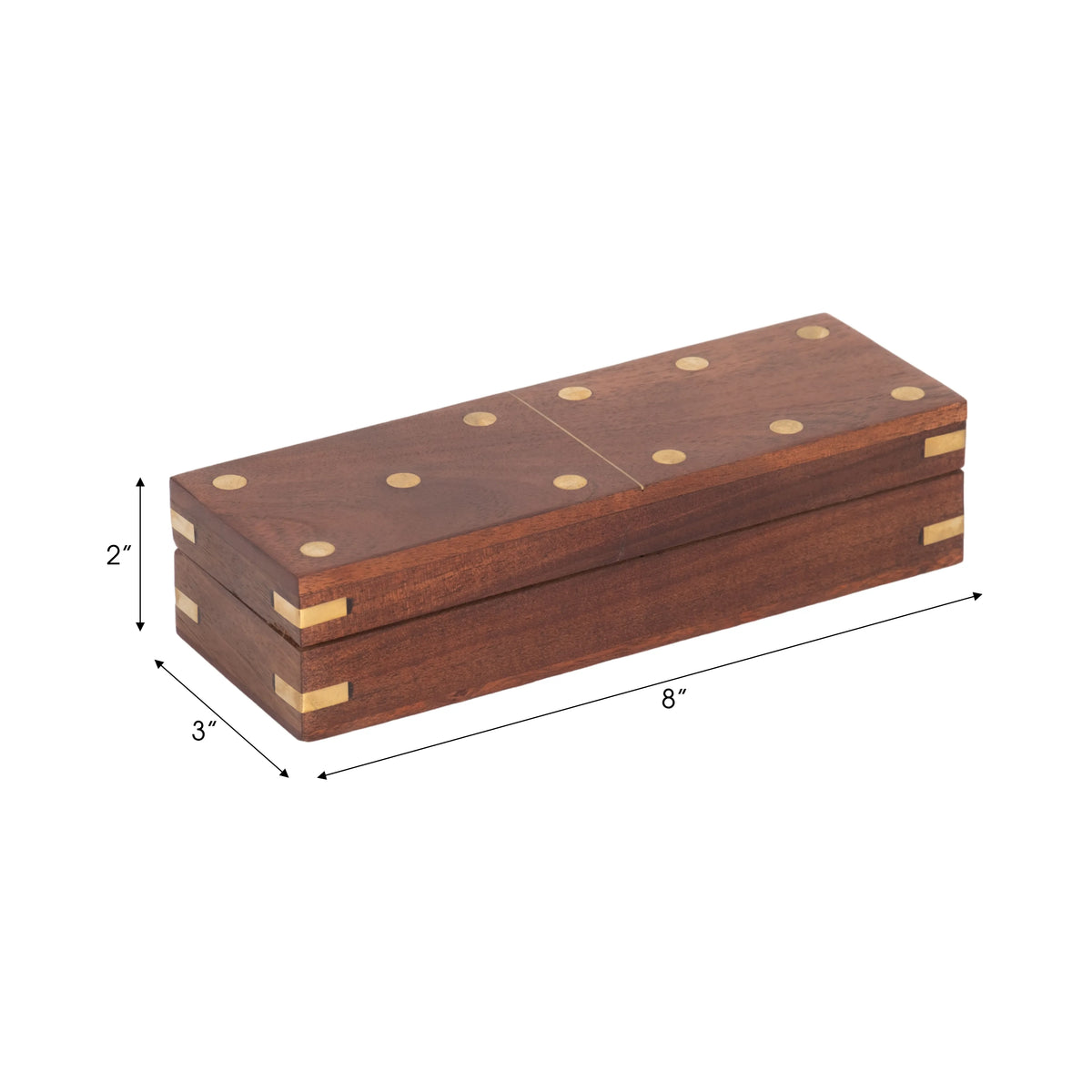 Wood Dominoes Set with Storage Box
