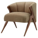New Pacific Direct Florence Faux Shearling Accent Chair – Beige
