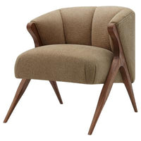 New Pacific Direct Florence Faux Shearling Accent Chair – Beige