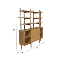 Kenneth Étagère Bookcase / Room Divider – Natural