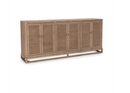 Jolen 81" Reclaimed Pine 6-Door Buffet – Distressed Brown