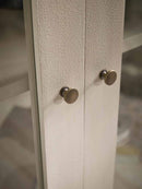 Camille Limewashed Cabinet with Glass Front