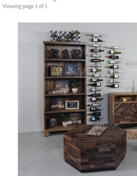 Crossings Underground Bookcase in Reclaimed Rustic Brown