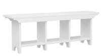 Nuvo White Shoe Storage Bench – White Finish